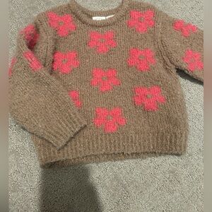 Zara Floral brown and pink size 18-24m print sweater